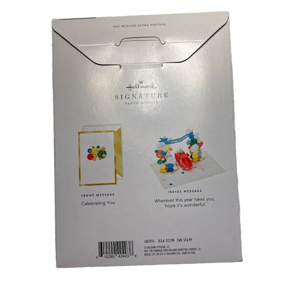 NEW Hallmark Signature Paper Wonder Lot of 2 Pop-Up 3D Fun Happy Birthday Cards - Picture 7 of 9